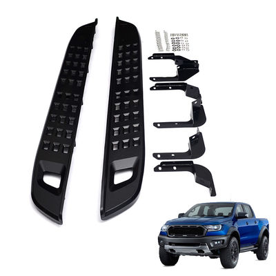 Black Steel Ranger Raptor 2016 Side Step Running Board dengan Braket