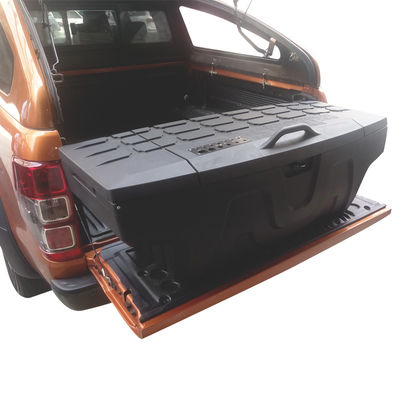 4x4 Plastik Satu Pintu Truk Tempat Tidur Extender Pickup Truck Bed Storage Tool Box