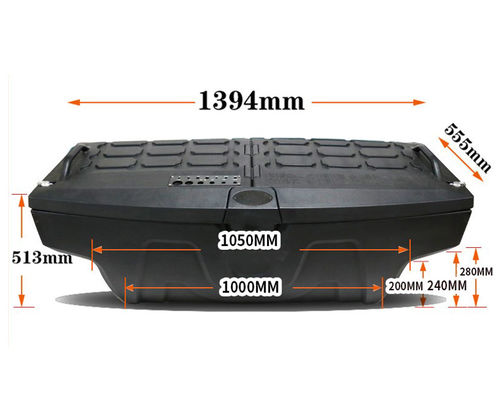 Tahan Guncangan Ford Ranger Pickup Bed Extender Plastik PE Dilindungi UV
