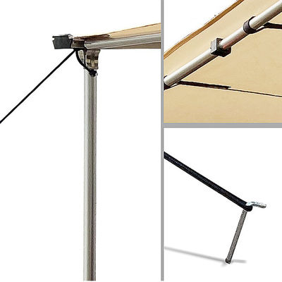 2X3m Retractable 280G Canvas car side tenda 400D Oxford SUV Offroad Car Side Awning