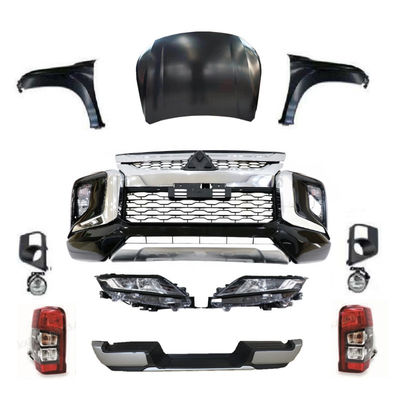 Custom Pick Up Car Front Bumper Grill Facelift Body Kit Untuk Mitsubishi Triton 2012-2019 Upgrade Ke 2020