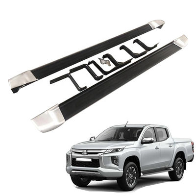 4x4 Aluminium Alloy Stainless Steel Side Steps Untuk Mitsubishi Triton L200 2019+