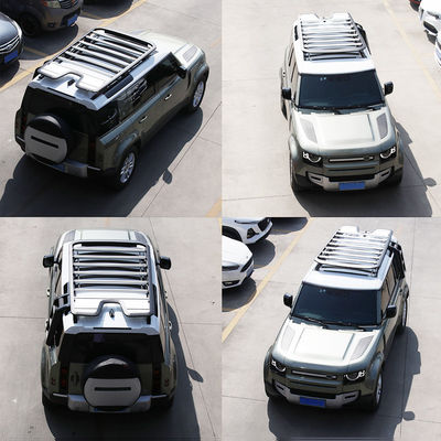Baru Kedatangan Aluminium Ringan Mobil Atap Bagasi Pembawa Keranjang Rak Atap untuk Land Rover Defender 110 2020 2021