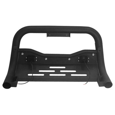 Grosir 4x4 Bagian Cat Black Bull Bar Penggantian Baja Pelindung Bumper Depan Hitam Untuk Hilux Revo