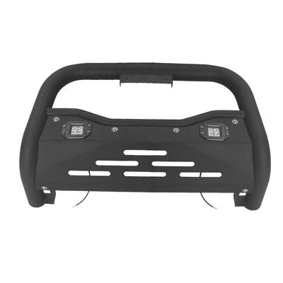 Grosir 4x4 Bagian Cat Black Bull Bar Penggantian Baja Pelindung Bumper Depan Hitam Untuk Hilux Revo