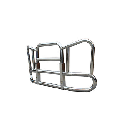Luxurious 304 stainless steel berat truk bagian tubuh depan bumper Deer Guard untuk Cascadia Volvo Kenworth