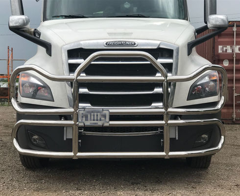 Pabrik Dongsui Berkualitas tinggi Baru bergaya Amerika Utara Semi Truck Bumper Deer Guard Untuk Freightliner Cascadia Volvo International Prostar Kenworth Peterbilt Mack Pinnacle