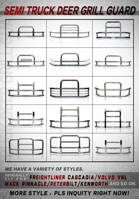Pelindung Rusa Bumper Truk Semi Gaya Klasik Pabrik Dongsui Untuk Freightliner Cascadia Volvo International Prostar Kenworth Peterbilt Mack Pinnacle